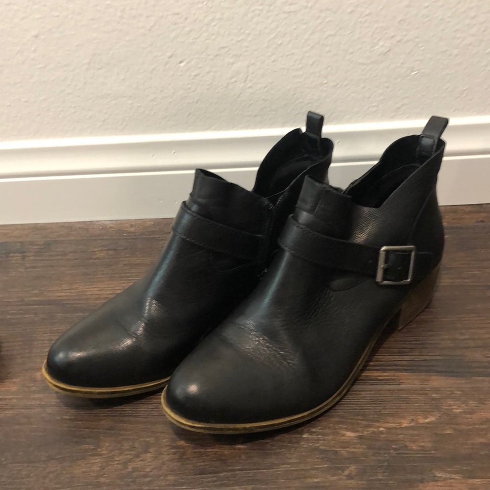 Black ankle boots